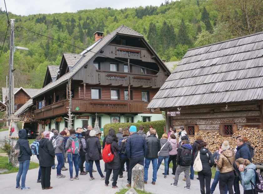 LAS Obsotelje in Kozjansko na ogledu primera dobre prakse v BO Julijske Alpe.